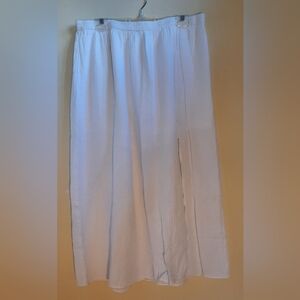 J Crew white gauze maxi skirt size L